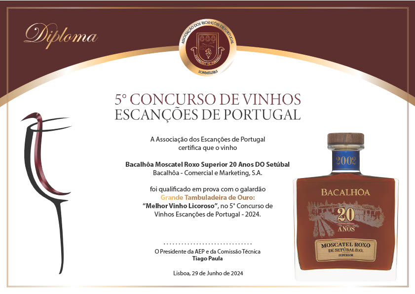 Bacalhôa Brilha no 5º Concurso de Vinhos Escanções de Portugal